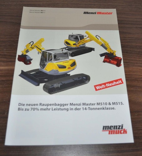 Brochure depliant escavatore