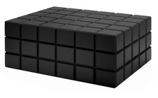 Humidor Colibri Heritage nero circa 100 sigari igrometro digitale umidificatore