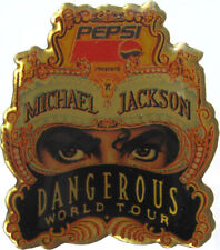 Michael Jackson Pins DANGEROUS WORLD TOUR PEPSI Pin Badge PROMO 1992