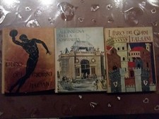 3 Libri/ LIBRI DEI GIORNI ITALIANI ANTICHITÀ DELLO SPORT/ ALL' INSEGNA...
