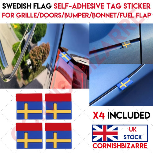 Bandiera svedese etichetta - svedese,