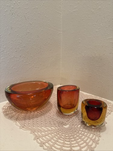 Trio vtg murano glass - murano,