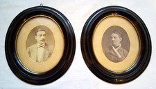 Coppia cornici Biedermeier