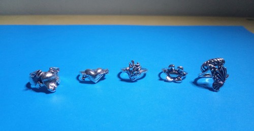 Lotto anelli metallo - lotto,