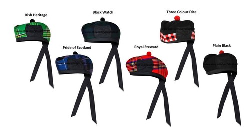 Nuovo cappello scozzese nero