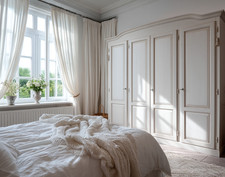 Armadio a 4 ante Shabby Chic