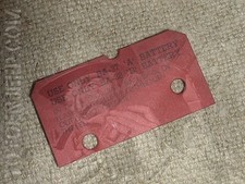 ETIQUETTE BATTERIE INTERNE  poste radio bc 611 MOTOROLA .. us ww2 jeep dodge