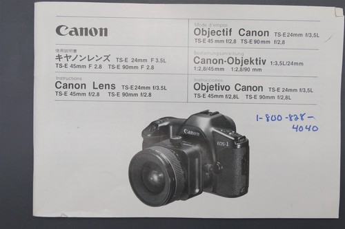 Canon 24mm ts - ts-e, ts-e