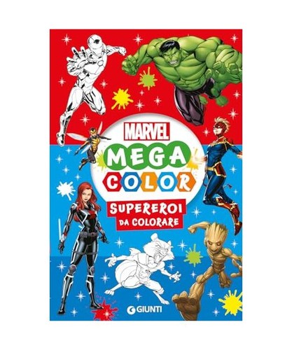 Mega color marvel - mega, supereroi