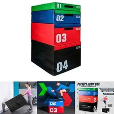 Soft Foam Plyo Jump Box Set Impilabile Palestra Fitness Allenamento Esercizio Attrezzatura