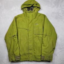 Sims Snowboard Jacket Men Small Full Zip Up Coat Hoodie Ski Skate Green Adult