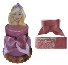 Torta finta festa compleanno eventi barbie personalizabile