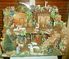 Presepe artigianale sughero e