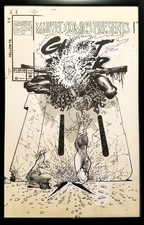 Marvel Comics presenta Ghost Rider #100 Sam Kieth 11x17 INCORNICIATO originale art post