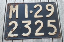 Targa auto metallica originale da collezione anni '50 provincia di Milano