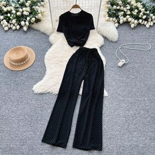 Completo Estivo Nero A Pois