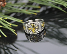 Anello uomo croce cavaliere - anello,