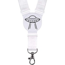 'UFO Line Art' Neck Strap /