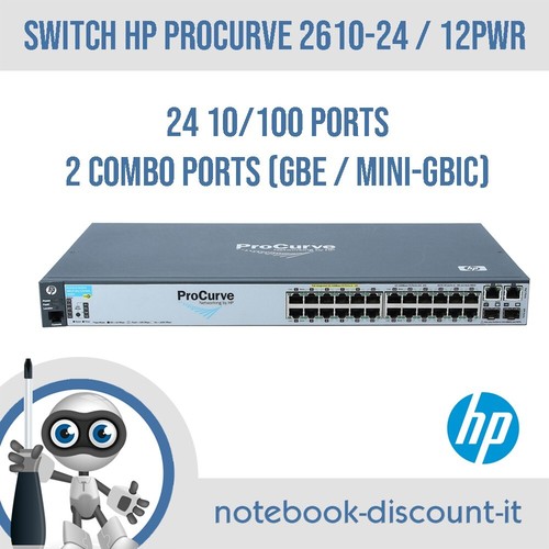 Switch procurve 2610 - hp, 2610-24/12