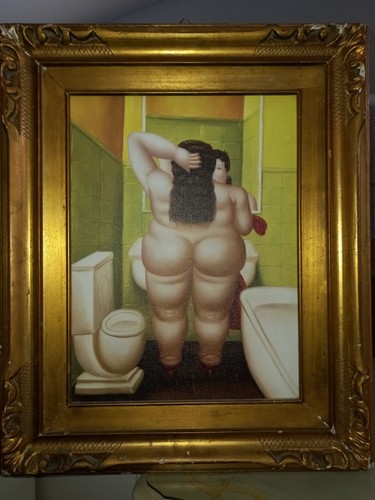 Botero ragazza bagno - ragazza,