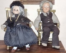  COPPIA  BAMBOLE VINTAGE NONNO BIAGIO E NONNA  BETTA -ZANINI ZAMBELLI  