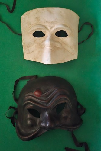 Coppia maschere veneziane - coppia,