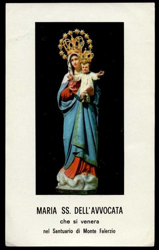 Santino holy card madonna - card,