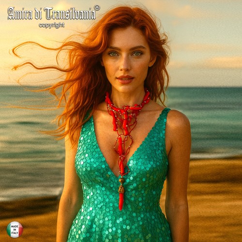Collana stile corallo - collana,