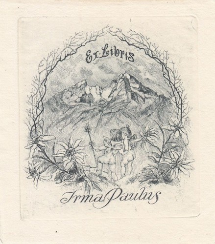 Exlibris bookplate incisione - exlibris,