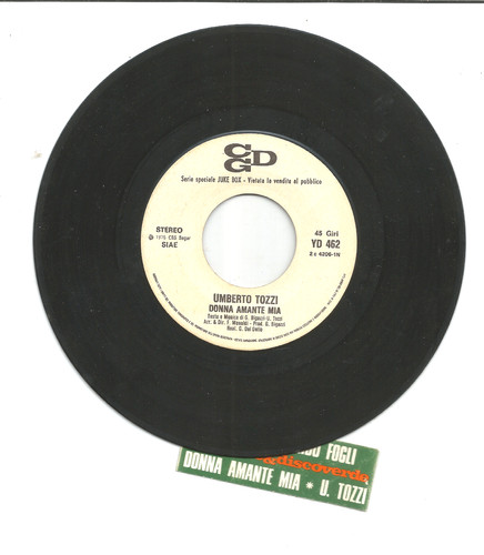 Umberto tozzi giri jukebox - 45,