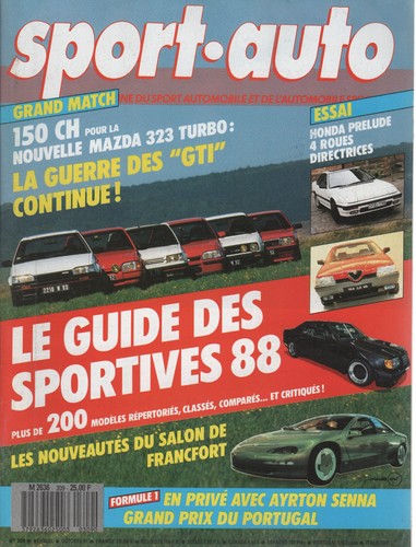 Sport auto 309 1987 italie - 309, f1