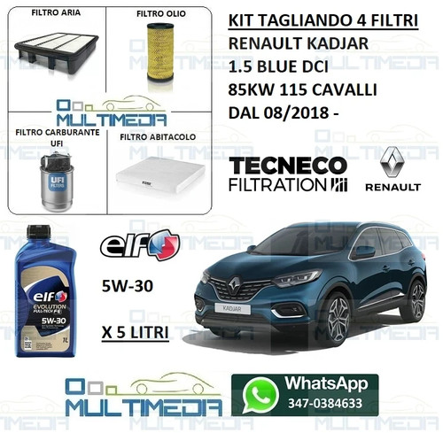 Kit tagliando filtri - filtri, olio
