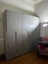 Armadio 6 ante moderno - grigio larghezza 270 cm