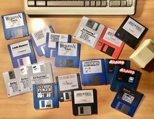 Vintage GAMES Macintosh  Floppy Disks 400K 800K STRIP POKER, STAR WARS, TETRIS