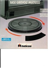 Rotodisc Meliconi piano base girevole multiuso diametro cm 26 - Nuova