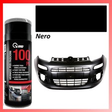 Vernice Spray per Paraurti Plastica NERO Rinnova Fascioni Spoiler Auto Moto