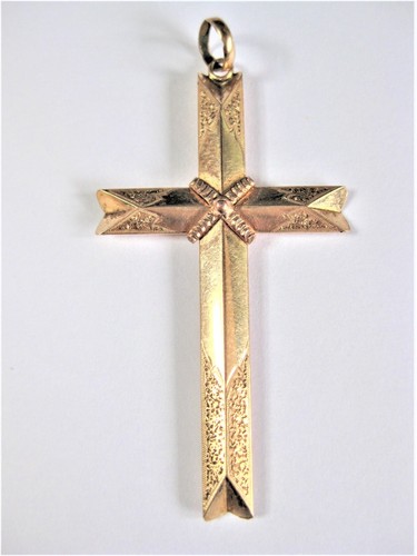Antico pendente croce - oro, 585