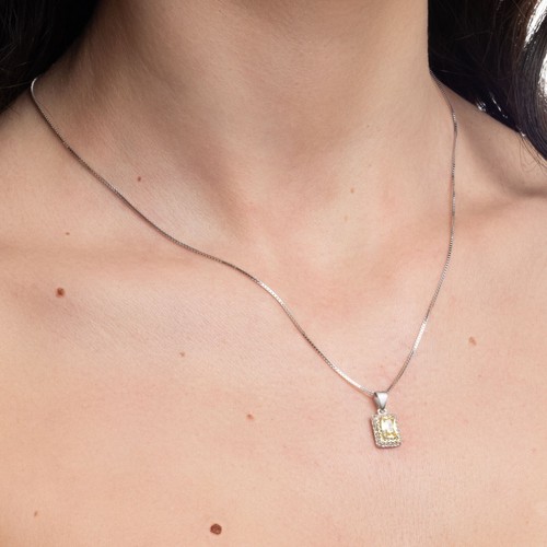 Collana scudo zirconi - collana,