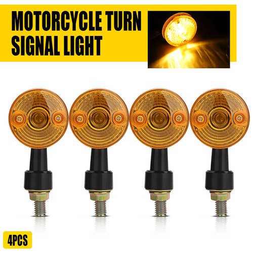 Black housing amber motorcycle - black,