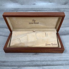Scatola per orologio Lucien Rochat vintage in legno