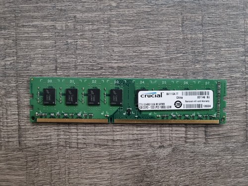 Barrette ram crucial 4gb - 4gb, ddr3