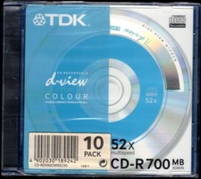 CD-R 80 TDK d-view Colour