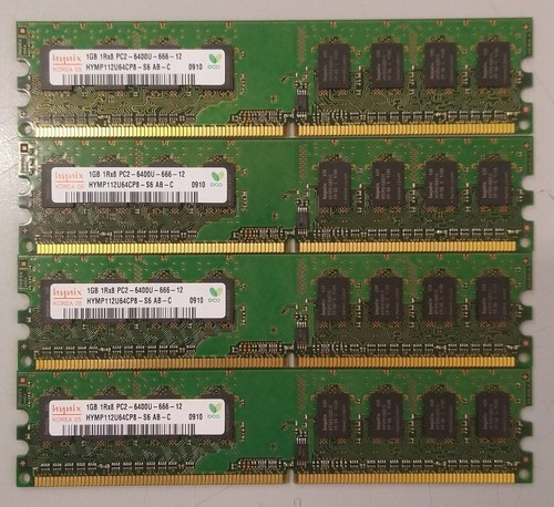 Ram ddr2 4gb 800mhz - ddr2, (4x1gb)