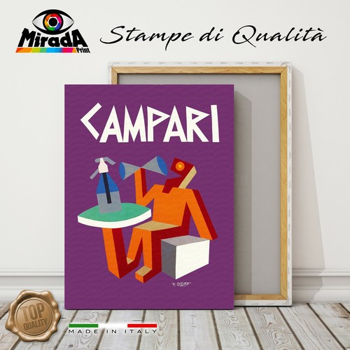 Quadro campari depero vintage - campari,