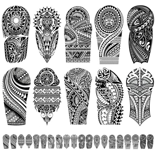 Fogli tribal maori - fogli, braccio