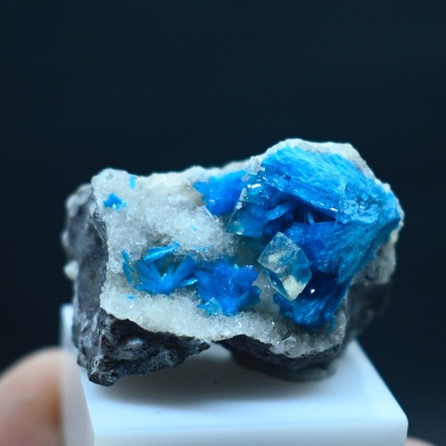 Cavansite con calcite pietra - con,