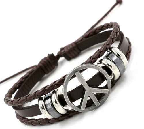 Bracciale uomo marrone - bracciale,