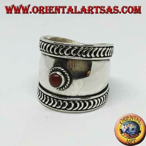 Anello fascia larga argento - in,