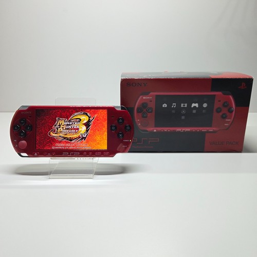 Sony psp 3000 red black - psp-3000,