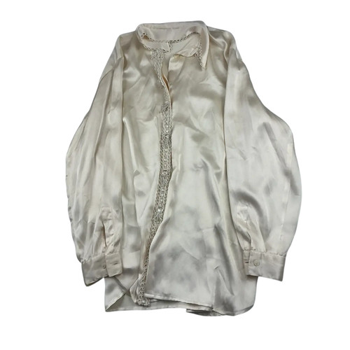 Vintage 100 seta camicia - seta,